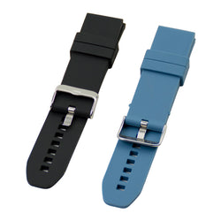 2 extra bandjes TacWatch 500 (Blauw & Zwart) -  De coolste gadgets en deals vind je bij realcooldeal.be